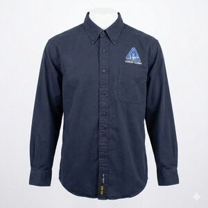 Star Trek Starfleet Academy Uniform Shirt L Navy Button Down CBS 2011 Cosplay